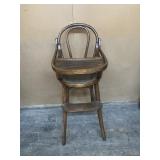 WOODEN HIGH CHAIR