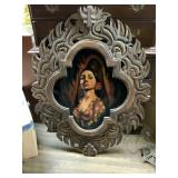 FRAMED VELVET PAINTING