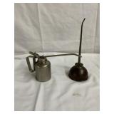 2 EARLY OIL CANS