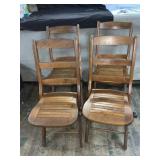 4 WOODEN CHAIRS