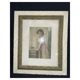 MATTED AND  FRAMED PORTRAIT