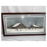 FRAMED AND MATTED PRINT