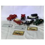 6 METAL CARS AND TRUCKS