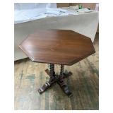 WOODEN OCTAGON CENTER TABLE
