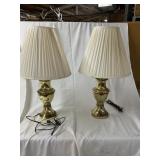 2 BRASS LAMPS