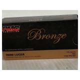 PMC  BRONZE  9 MM  LUGER  115 GR  FMJ   50 ROUNDS