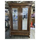 GLASS FRONT WARDROBE