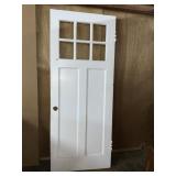 DOOR WITH 6 GLASS PANES