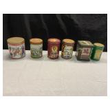 6 ADVERTISING TINS