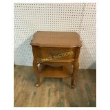 2 TIER WOODEN END TABLE WITH DRAWER