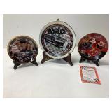 3 DALE EARNHARDT COLLECTIBLE PLATES