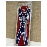 METAL THERMOMETER "KISS MY REBEL ***"