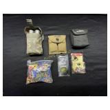 MILITARY ITEMS ( BINOCULARS GUN MOUNT CLIPS )