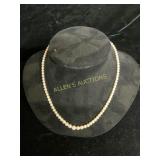 14KT WHITE GOLD WITH PEARLS NECKLACE