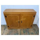 WOODEN CABINET WITH  3 SHELVES