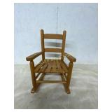 CHILDS WOODEN ROCKING CHAIR