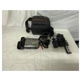 SHARP CAMERA  AND BAG CAMCORDER