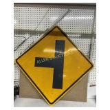 METAL TRAFFIC SIGN 30X30