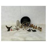 CHICKENS   ROOSTERS BEARS PHEASANTS FIGURINES