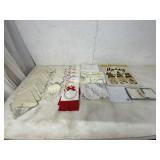 33 PIECE NAPKINS TOWELS TABLE CLOTHS  PILLOW CASES