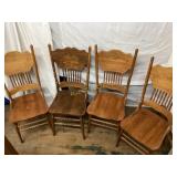 4 ORNATE DINING CHAIRS