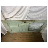 WOODEN DOOR WITH 1 GLASS PANE
