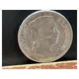 1932 SILVER LATRIA COIN 5 LATI