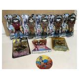 9 BATMAN AND JOKER FIGURINES