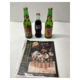 DALE EARNHARDT COKE AND SUNDROP BOTTLE WITH POSTER