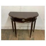 HALF MOON SIDE TABLE WITH DRAWER