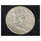 1962 FRANKLIN SILVER HALF DOLLAR