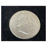 1952 FRANKLIN SILVER HALF DOLLAR
