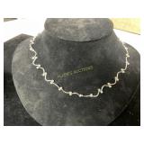 BEADED STERLING SILVER NECKLACE