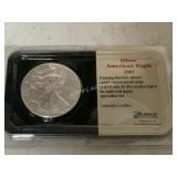 2001 UNCIRCULATED EAGLE SILVER DOLLAR