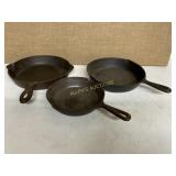 3CAST IRON PANS