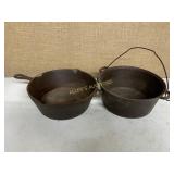 2CAST IRON PAN & POY