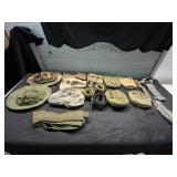 MILITARY ITEMS HATS BELTS CANTEEN BOTTLE COVERS