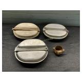 MILITARY MESS KIT AND COPPER BOWL
