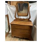 DRESSER WITH MIRROR
