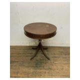 ROUND WOODEN TABLE WITH DRAWER
