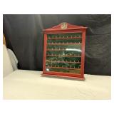WOODEN  GOLF BALL COLLECTION CASE WITH TEES