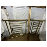 TWIN BRASS BED WITH RAILS