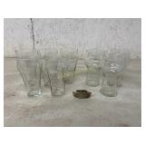 COCA COLA AND PEPSI GLASSES COCA CLOA OPENER