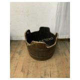 WOOD BARRLE PLANTER