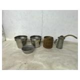 METAL CONTAINERS AND WATER CAN WITH SPOUT
