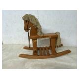 WOODEN ROCKING HORSE