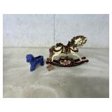 ROCKING HORSE LOYDS OF  GATINBURG BLUE SHEEP