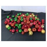 130 PLASTIC CHRISTMAS ORNAMENTS