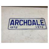 1972 ARCHDALE CITY TAG