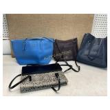 4 PURSES COACH ,TAHARI,CARLOS FALCHI